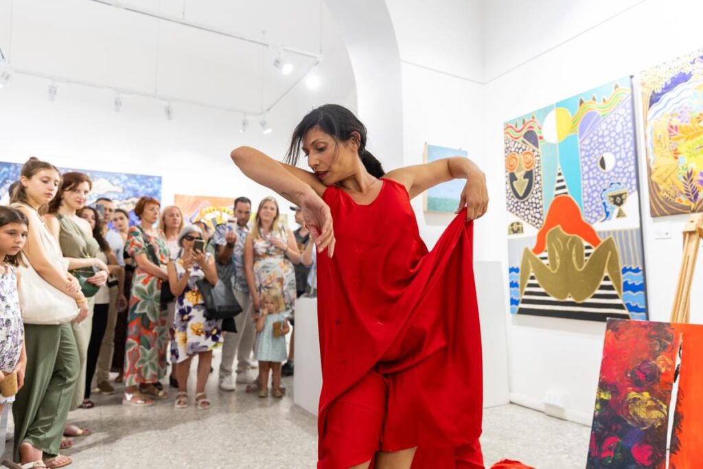 THE BODY LANGUAGE 2024: international art exhibition in Rome. With video artwork 'Liminality' by Daphne Depassé. 