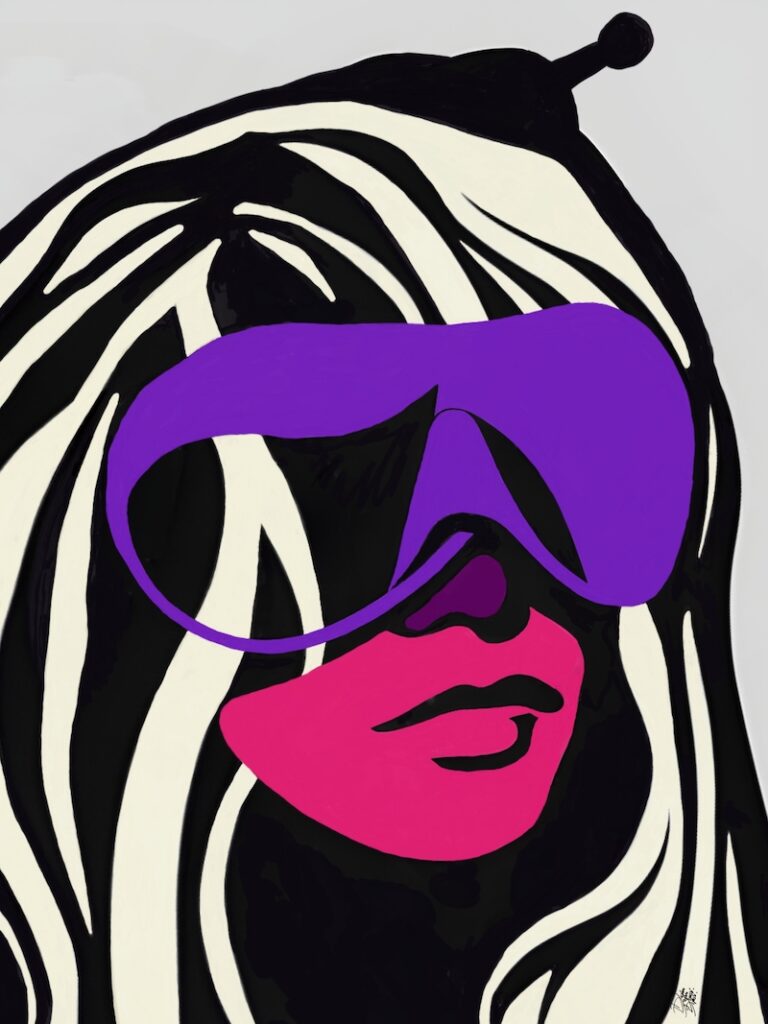 Unsee Me. Ode to the introvert. Painting by Daphne Depassé.